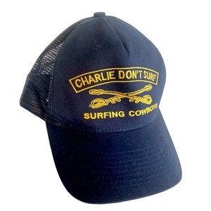 Surfing Cowboys Navy Trucker Dad Cap Baseball Hat